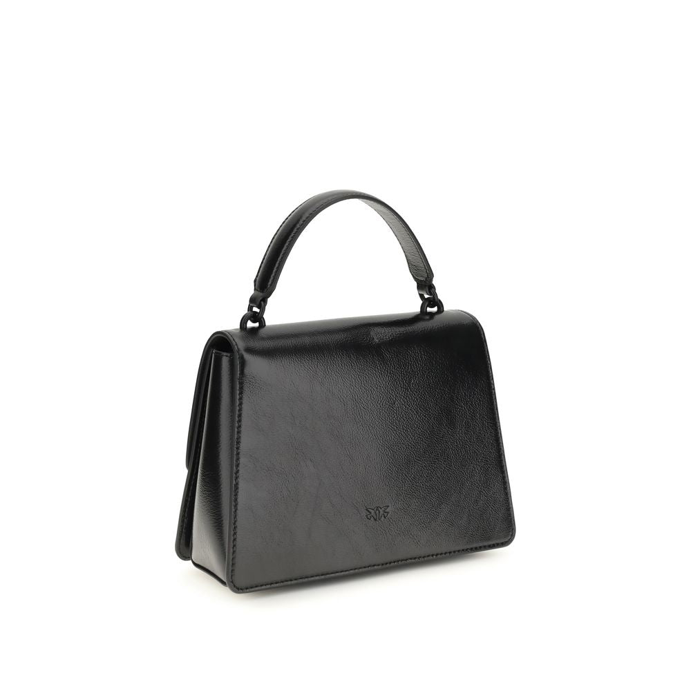 PINKO Schwarze Lamm-Handtasche Ovis Aries Aries