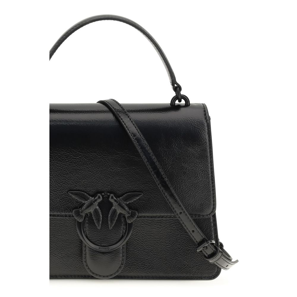 PINKO Schwarze Lamm-Handtasche Ovis Aries Aries