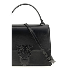 PINKO Schwarze Lamm-Handtasche Ovis Aries Aries