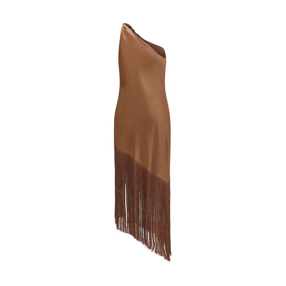 PINKO Brown Polyester Casual Dress
