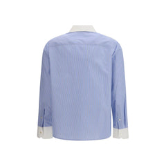 Tory Burch Blaues Baumwollhemd mit Muster