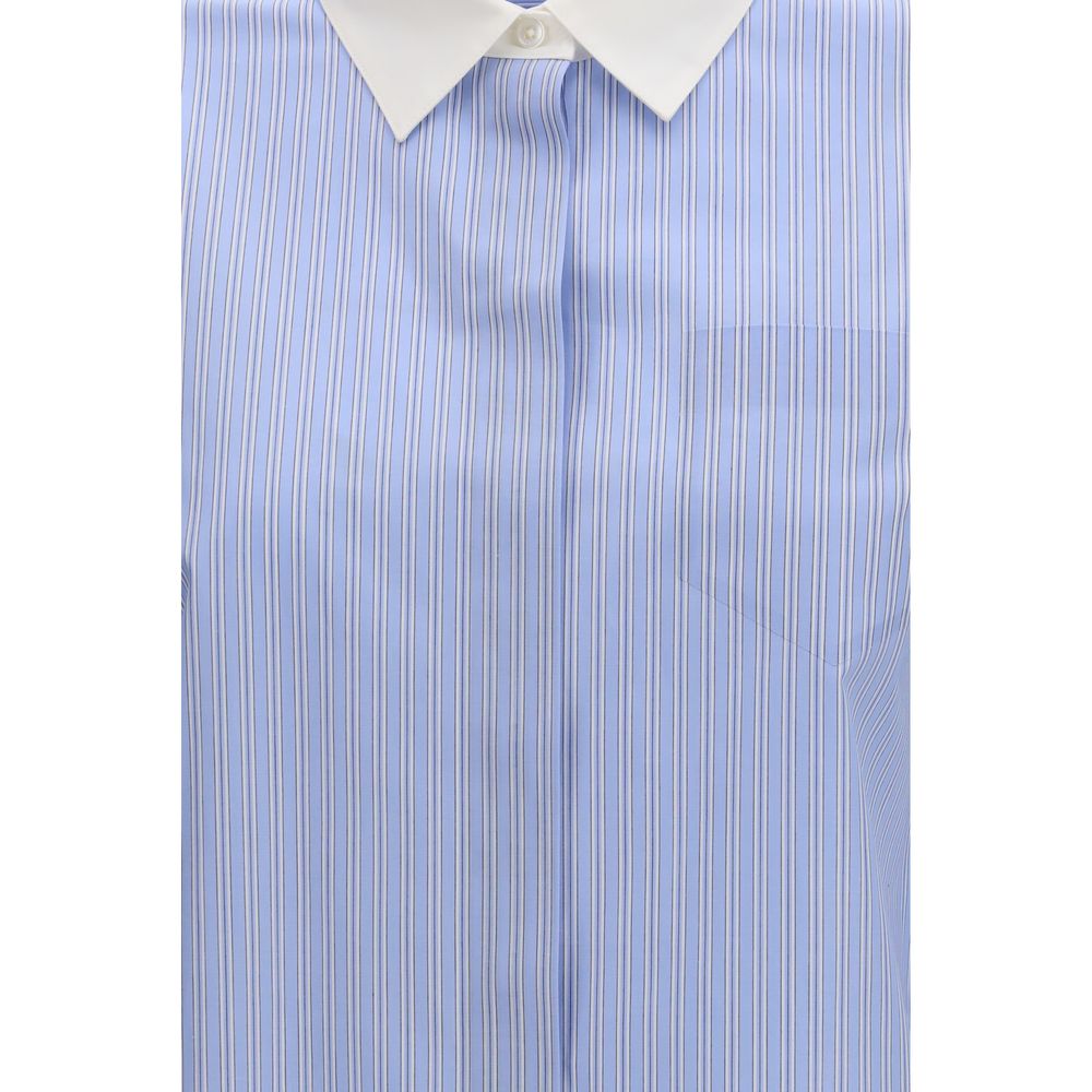 Tory Burch Blaues Baumwollhemd mit Muster