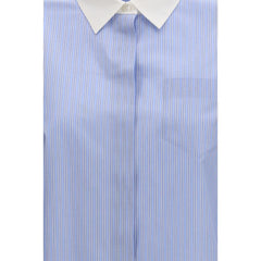 Tory Burch Blaues Baumwollhemd mit Muster