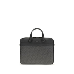 Ferragamo Grijze Kalfsleren Bos Taurus Aktetas