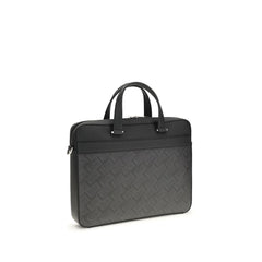 Ferragamo Grijze Kalfsleren Bos Taurus Aktetas