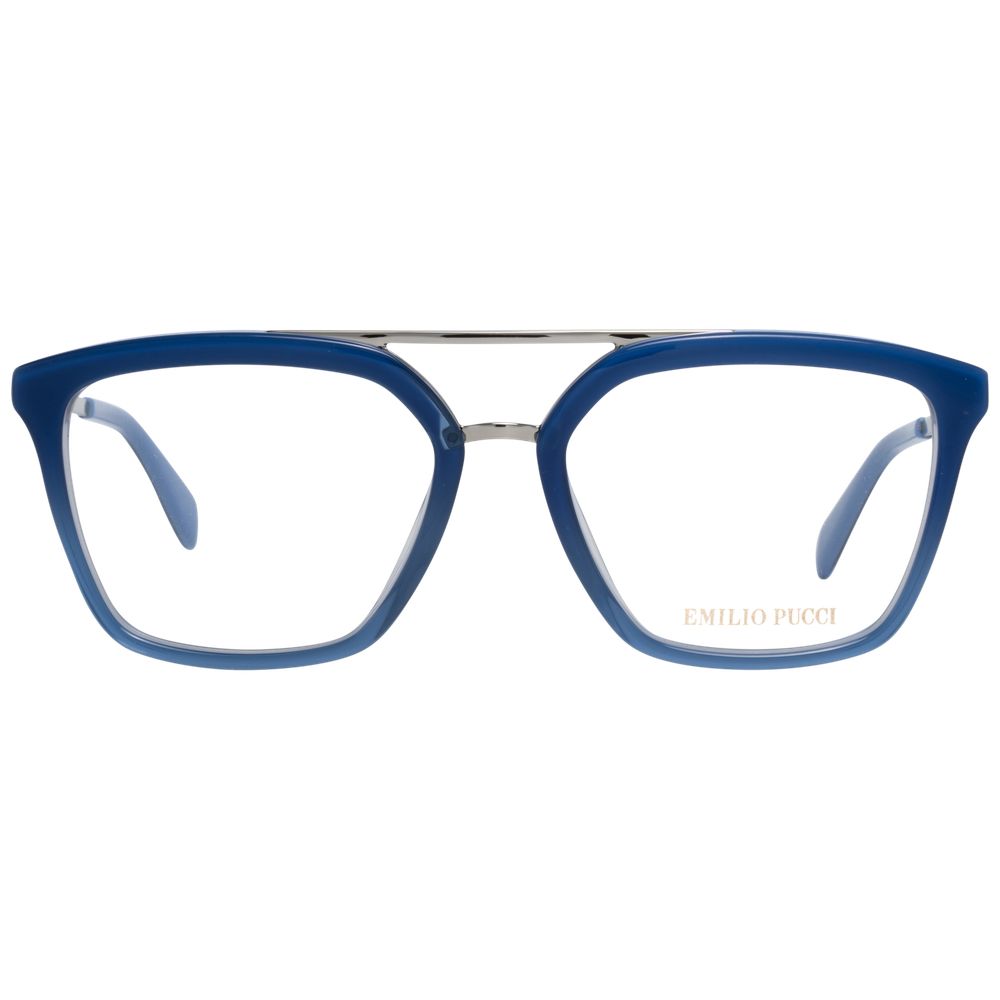 Emilio Pucci Brille aus blauem Metall und Kunststoff (Fassungen)