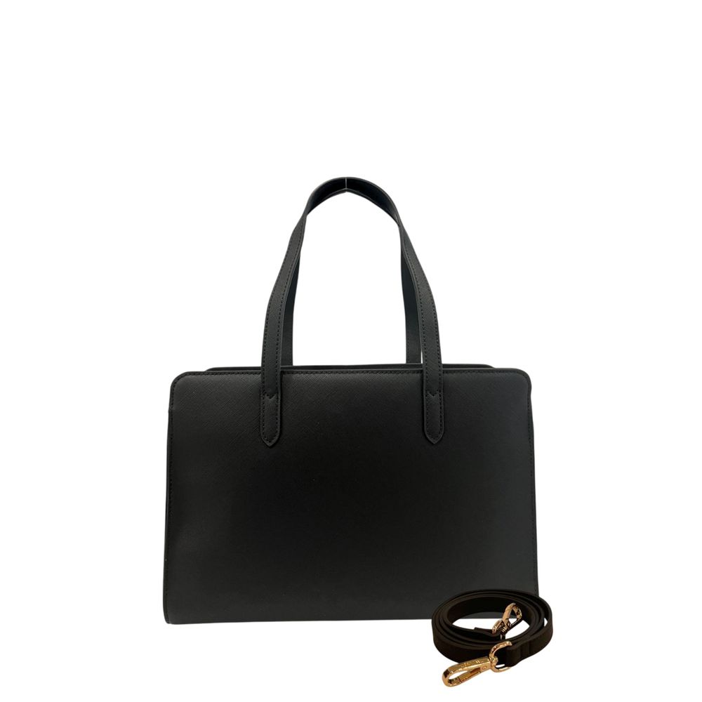 Twinset Damen Schultertasche aus schwarzem PU