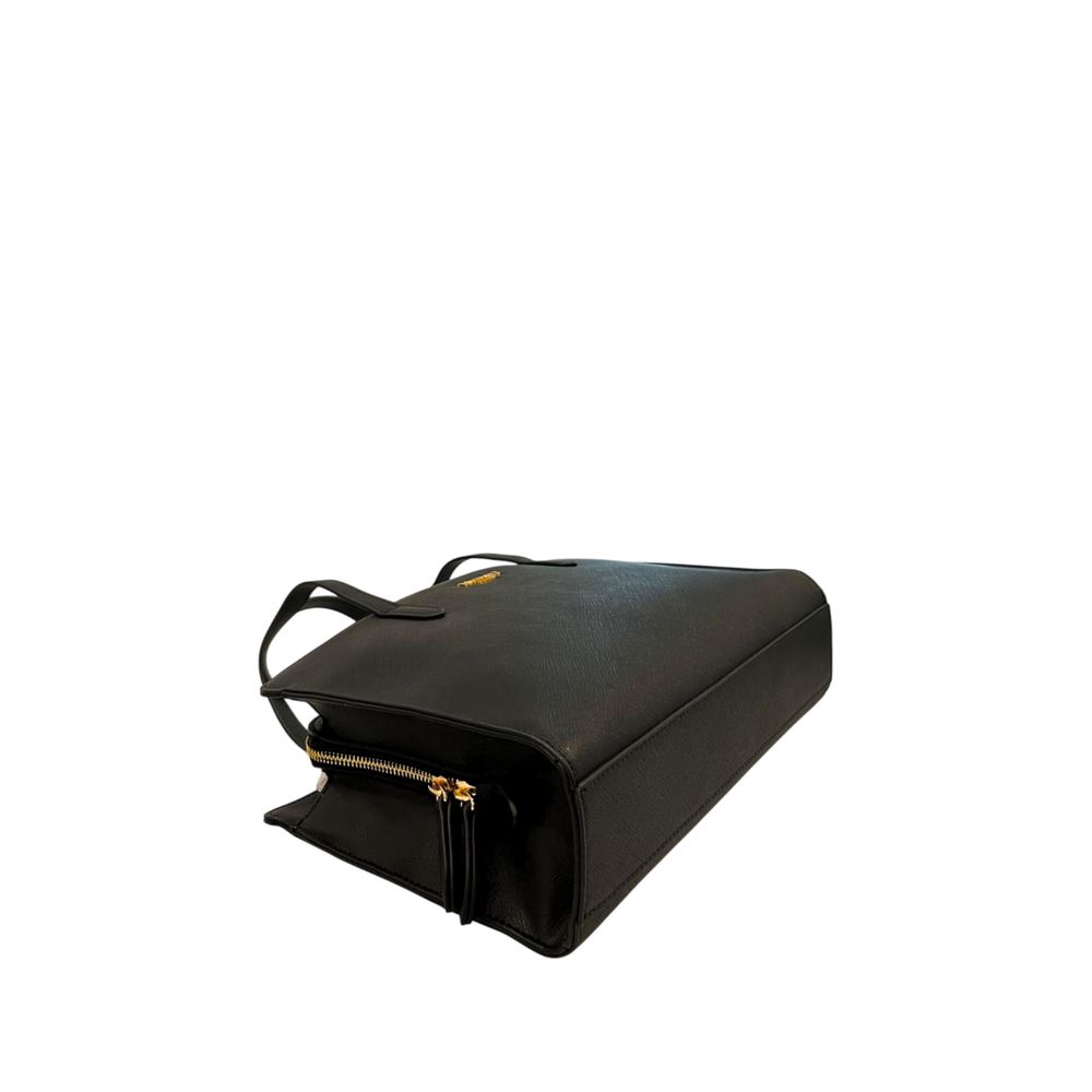 Twinset Damen Schultertasche aus schwarzem PU