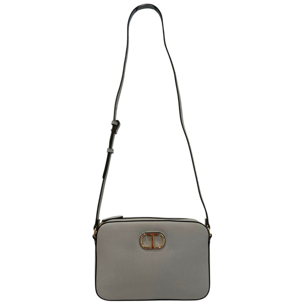Twinset Blaue PU Damen Umhängetasche