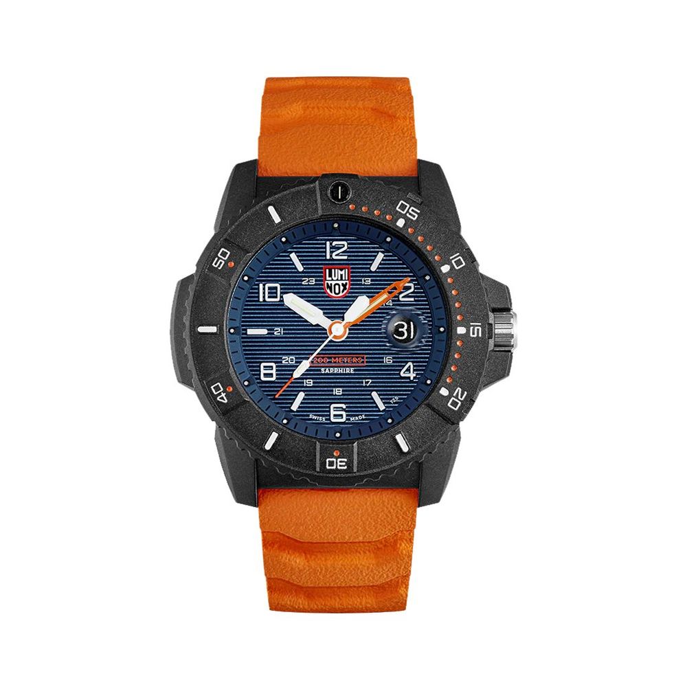 Luminox Sportuhr aus orangefarbenem Kautschuk