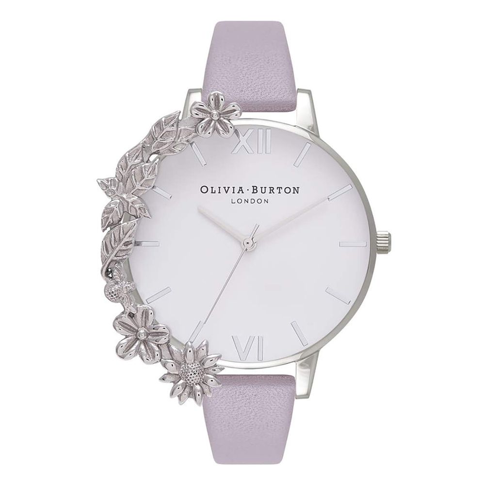 Olivia Burton Armbanduhr aus violettem Kunstleder