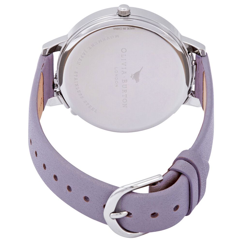 Olivia Burton Armbanduhr aus violettem Kunstleder