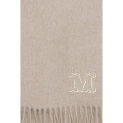Max Mara Beige Cashmere Scarf