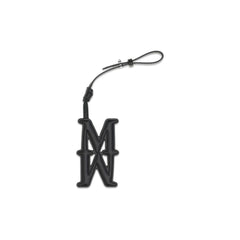 Max Mara Zwarte Kalfsleren Bos Taurus Sleutelhanger