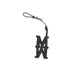 Max Mara Zwarte Kalfsleren Bos Taurus Sleutelhanger