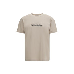 Off-White beiges Baumwoll-T-Shirt