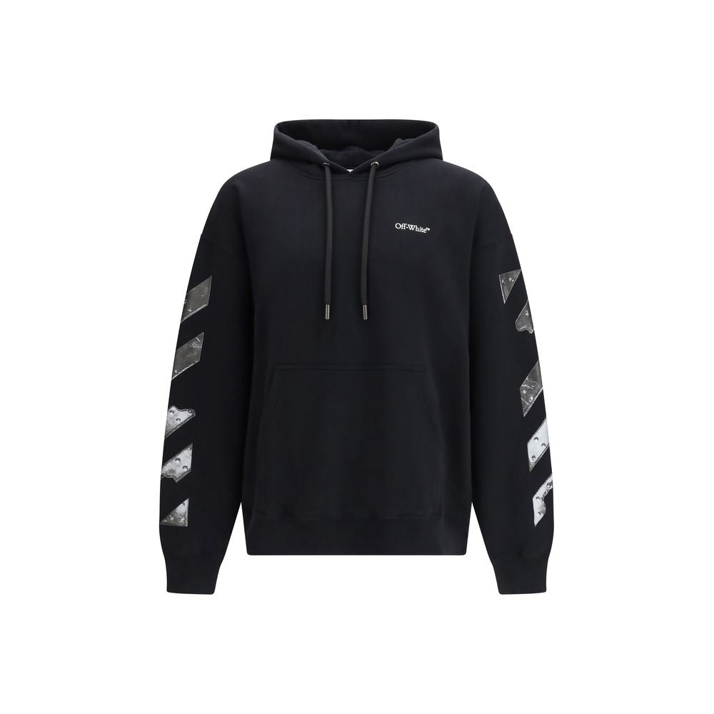 Off-White Schwarzes Baumwoll-Sweatshirt