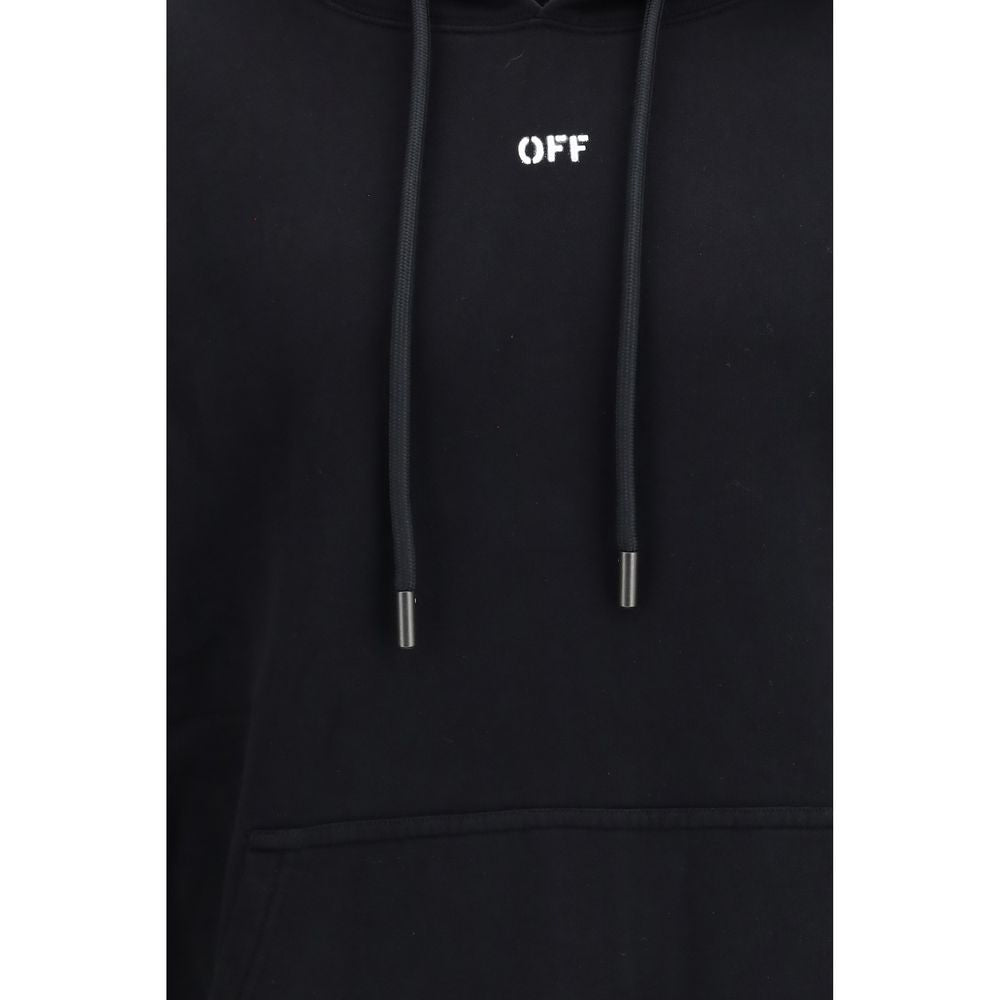 Off-White Schwarzes Baumwoll-Sweatshirt