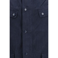 Barbour International Blue Cotton Full-Length Jacket