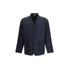 Thom Browne blauwe polyester jas