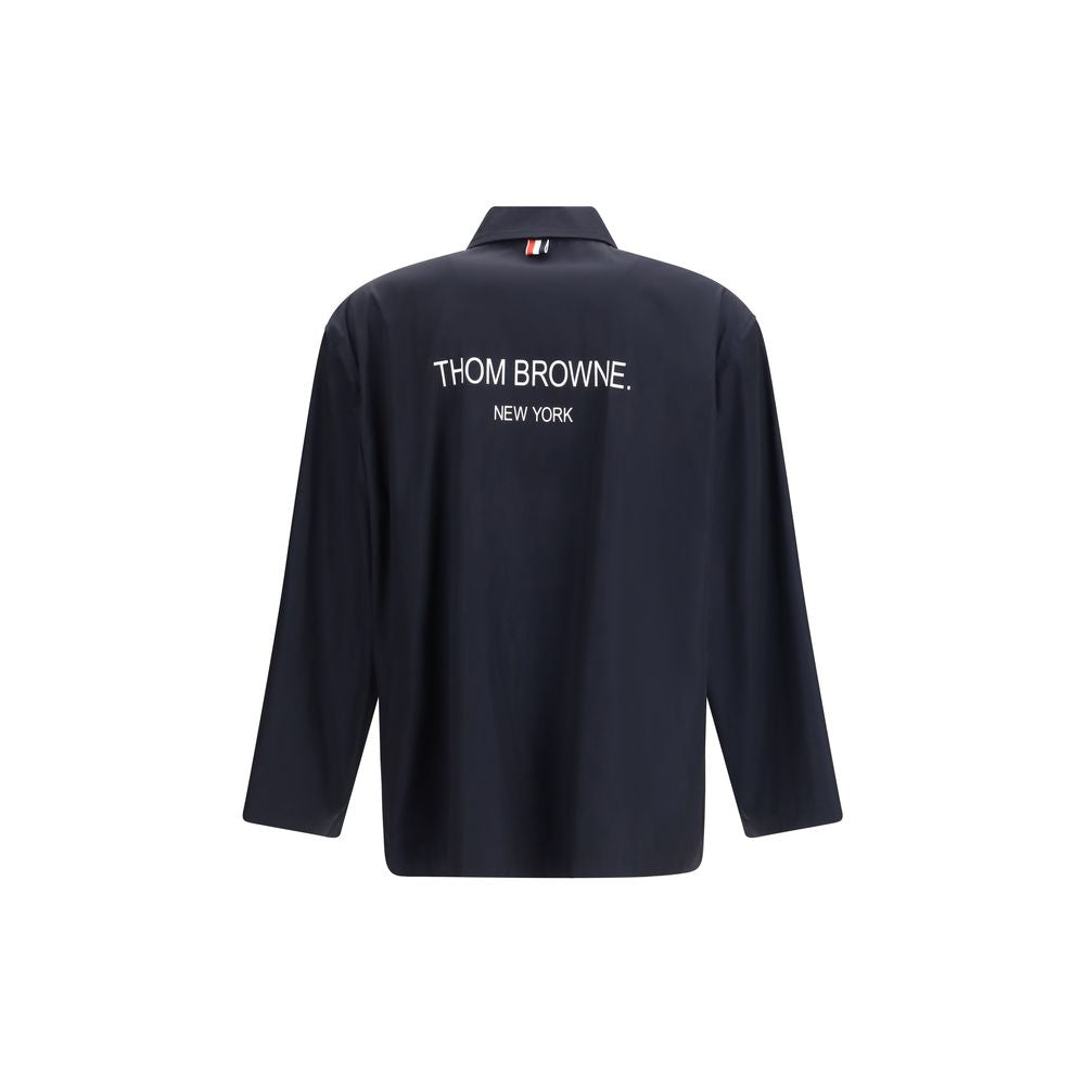 Thom Browne blauwe polyester jas