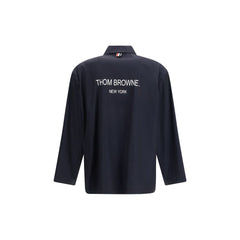 Thom Browne blauwe polyester jas