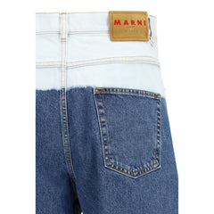 Marni Blaue Baumwoll-Jeans mit geradem Bein