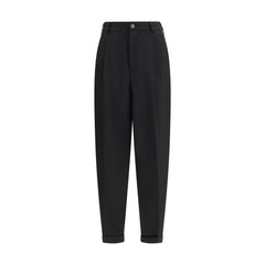 Marni Zwarte Fleece Wollen Casual Broek