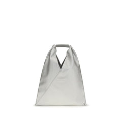 MM6 Silver Polyethylene Handbag
