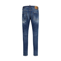 Dsquared² Blauwe Katoenen Slim Fit Jeans