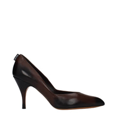 Miu Miu Braune Leder High Heels