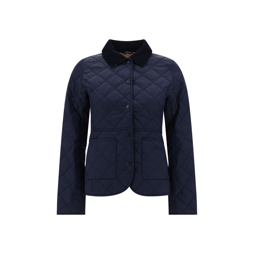 Barbour blauw polyamide lange jas