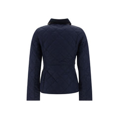 Barbour blauw polyamide lange jas