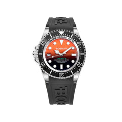 Bobroff Zwart Rubberen Sport Horloge
