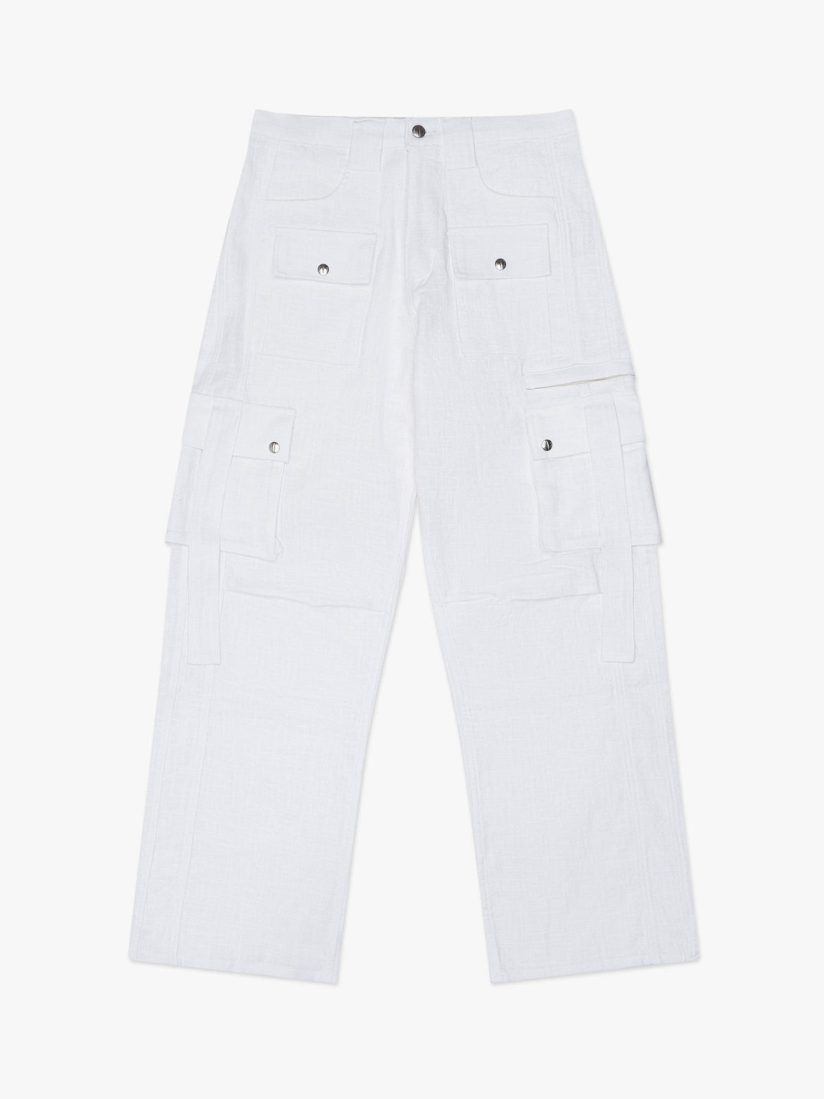 Rhude Beige Leinen-Cargohose