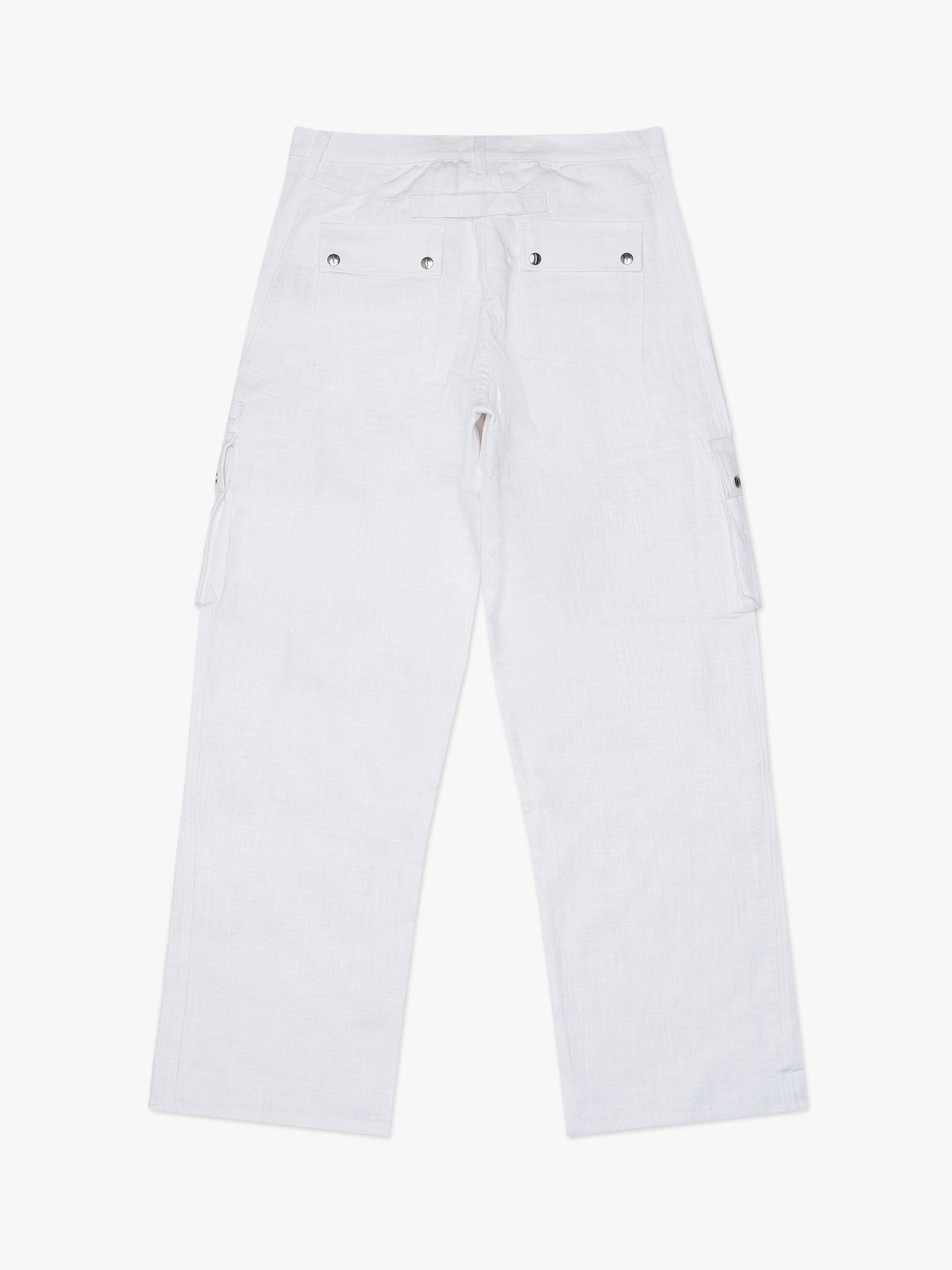 Rhude Beige Leinen-Cargohose