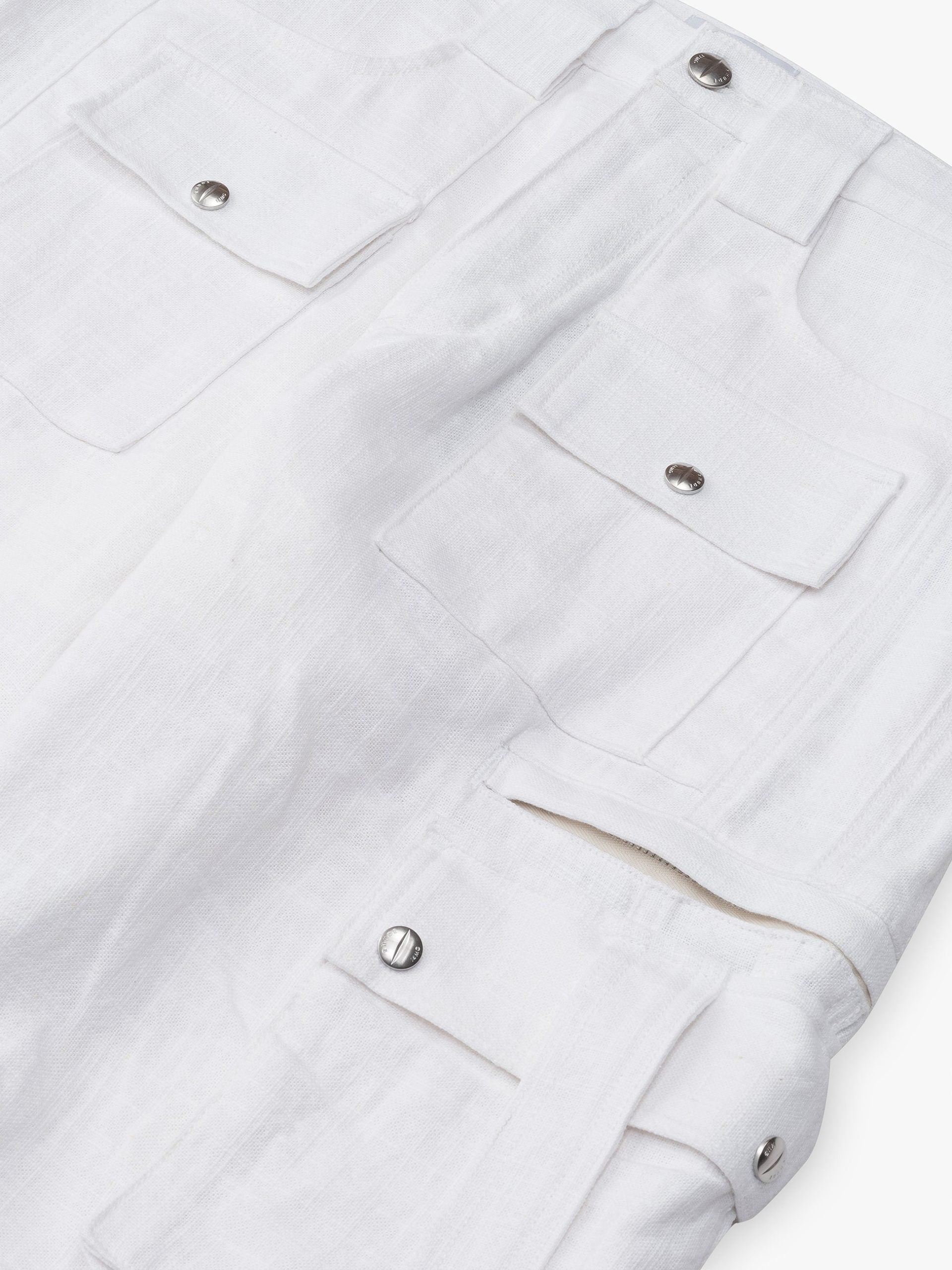 Rhude Beige Leinen-Cargohose