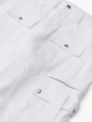 Rhude Beige Leinen-Cargohose