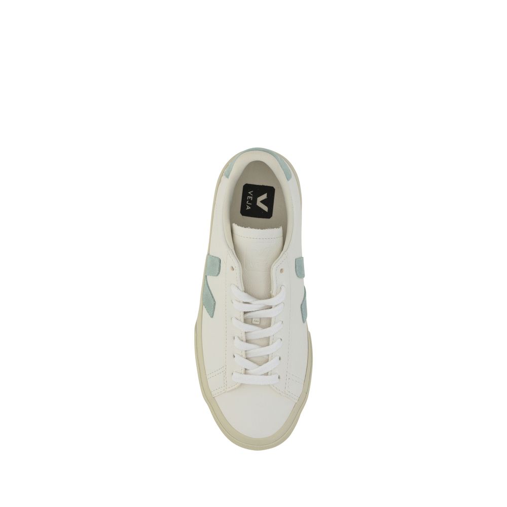 Veja Weiße Kalbsleder Bos Taurus Low-Top-Sneaker