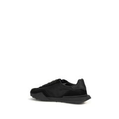 Dolce & Gabbana Schwarze Athletische Sneakers aus Kalbsleder