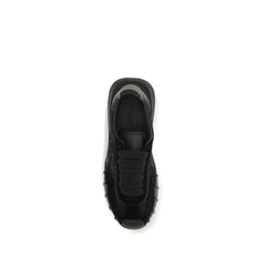 Dolce & Gabbana Schwarze Athletische Sneakers aus Kalbsleder
