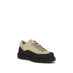 Diemme Beige Kalbsleder Bos Taurus Schnürstiefel