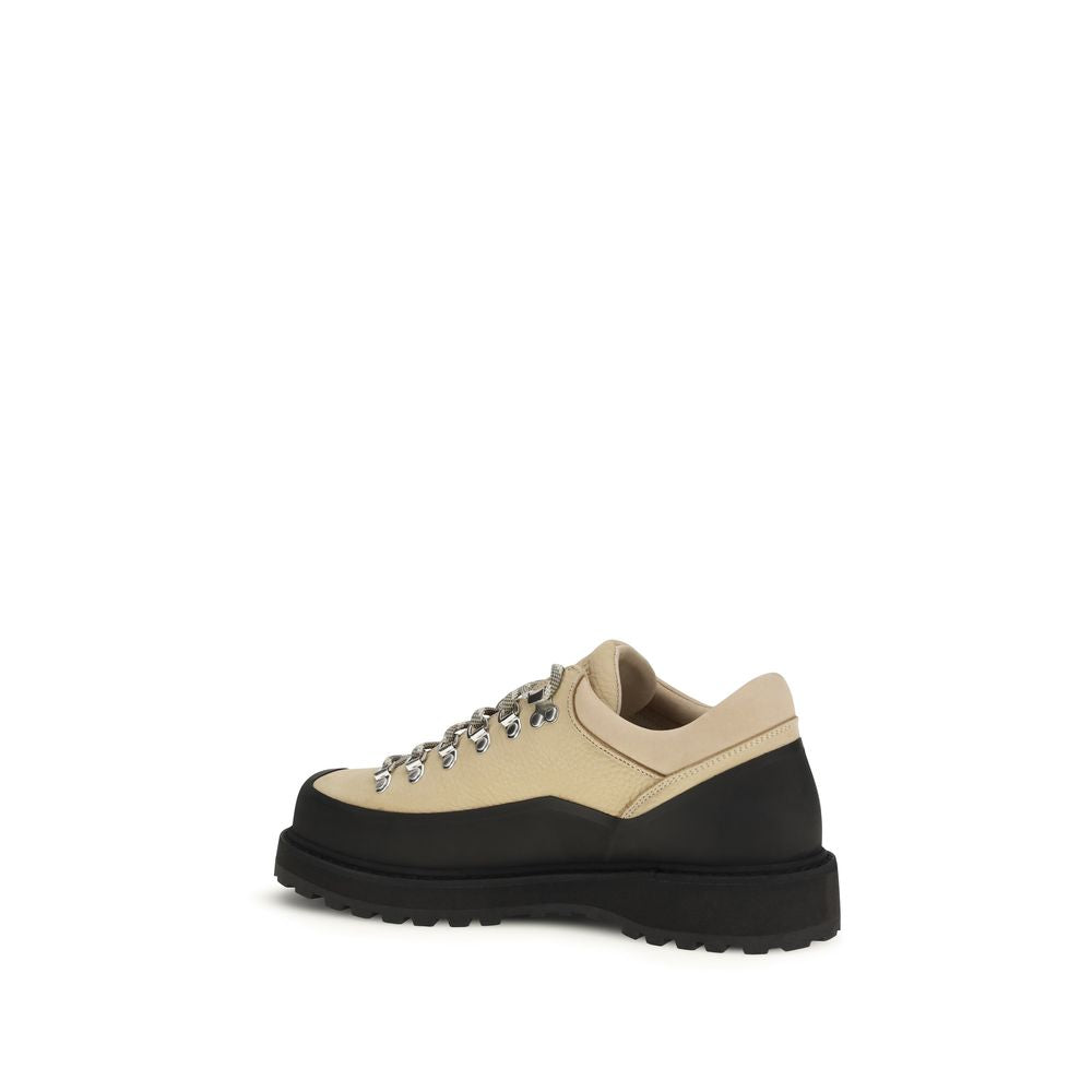 Diemme Beige Kalbsleder Bos Taurus Schnürstiefel