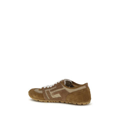 Balmain Beige Kalbsleder Bos Taurus Athletic-Sneakers