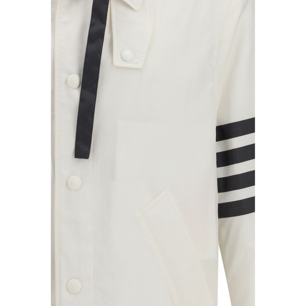 Thom Browne Wit Polyamide Sweatshirt