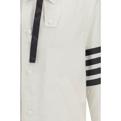 Thom Browne Wit Polyamide Sweatshirt