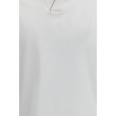 MooRER White Cotton Polo Shirt