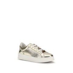 PINKO Gold Kalfslakleer Bos Taurus Platform Sneakers