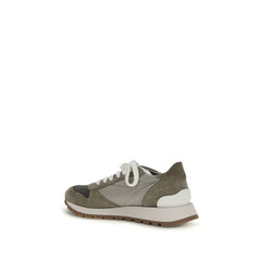 Brunello Cucinelli Bicolor Polyester Athletic Sneakers