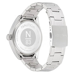 NAUTICA Graue Edelstahl-Dresswatch